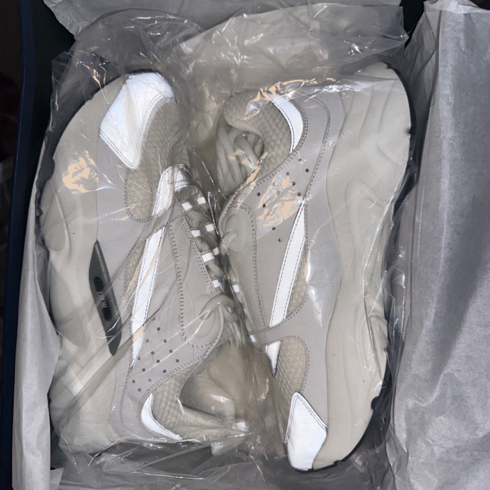 Dior B22 White Gray Technical Mesh Size 8 NEW - Picture 2 of 7